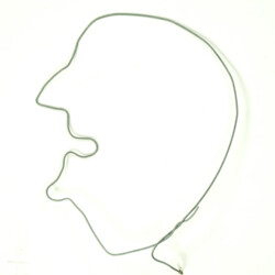 Porträt: Drahtzeichnung