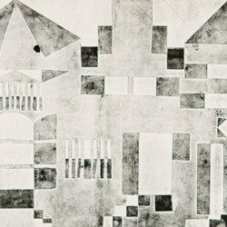 Papierdruck - Häuser