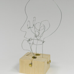 Drahtkopf aus einem Draht