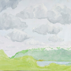 Landschaft mit Wolkenhimmel