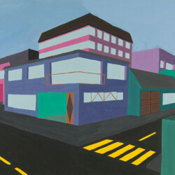 Perspektive mit 2 Fluchtpunkten: Hochhäuser