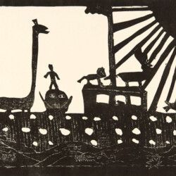 Arche Noah, Kartonschablone mit Rahmen