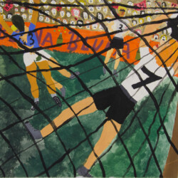 Personen beim Sport: Fußballer