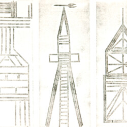 Papierdruck - Türme