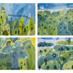 Kaum Schnee in den Bergen