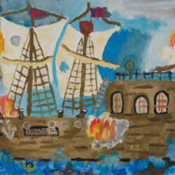 Schiffskatastrophe: Es brennt!