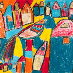 Ein Vogel in der Stadt