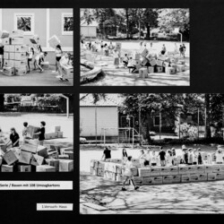 Bauen mit Kartons - 1. Versuch "Haus"