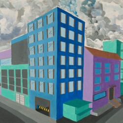 Perspektive mit 2 Fluchtpunkten: Hochhäuser