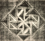 Kartondruck - Geometrische Formen