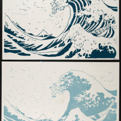 Japanische Holzschnitte: Die Woge