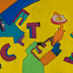 Angefressene Buchstaben