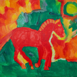 Mein farbenfrohes Pferd